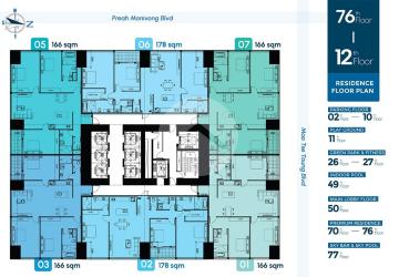 J Tower 3 Phnom Penh floor plan 1