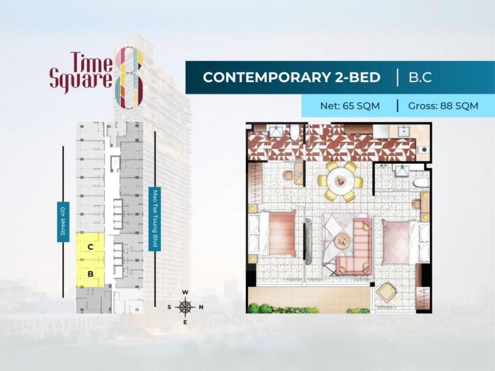 Time Square 8 floor plan 35 Time Square 8 floor plan 35