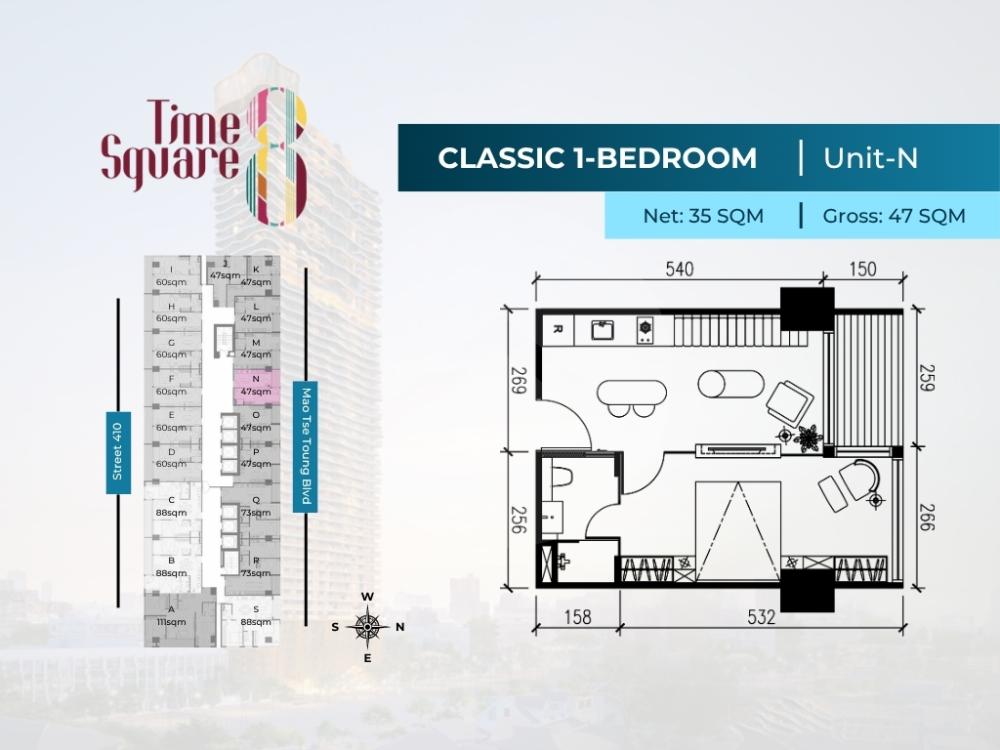 Time Square 8 floor plan 36 Time Square 8 floor plan 36