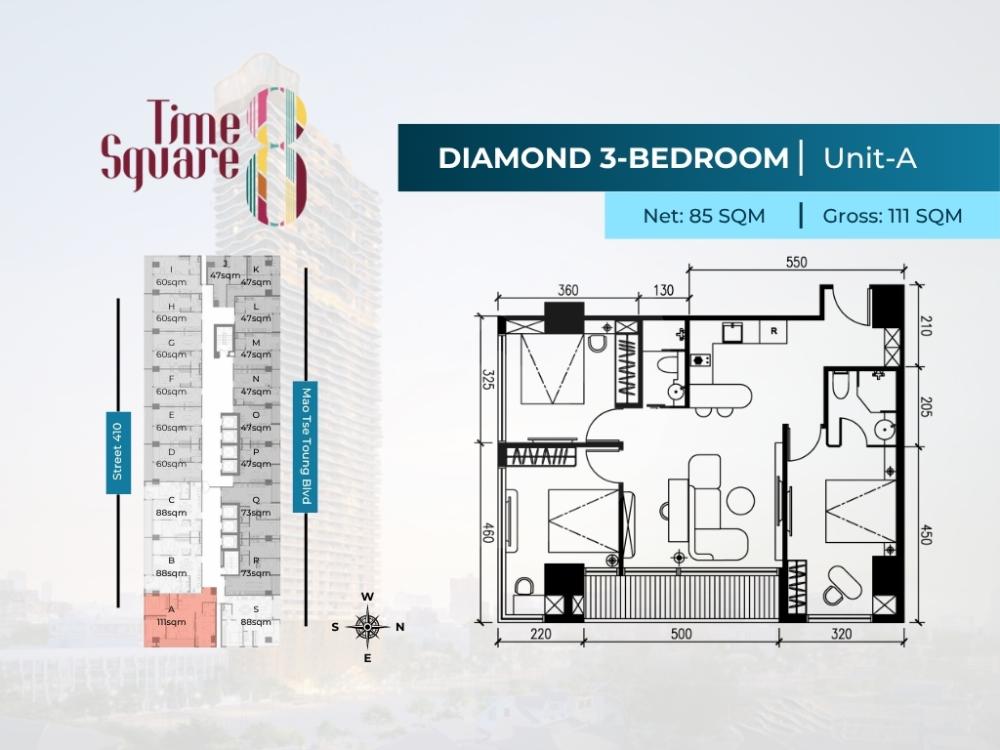 Time Square 8 floor plan 47 Time Square 8 floor plan 47