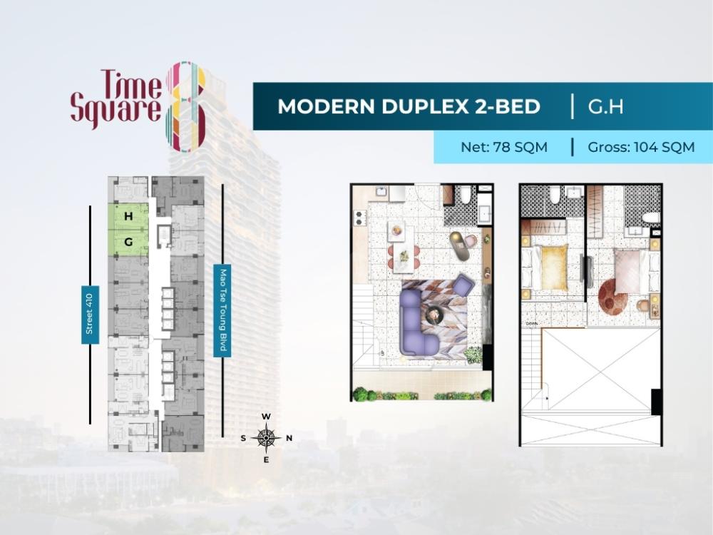 Time Square 8 floor plan 45 Time Square 8 floor plan 45
