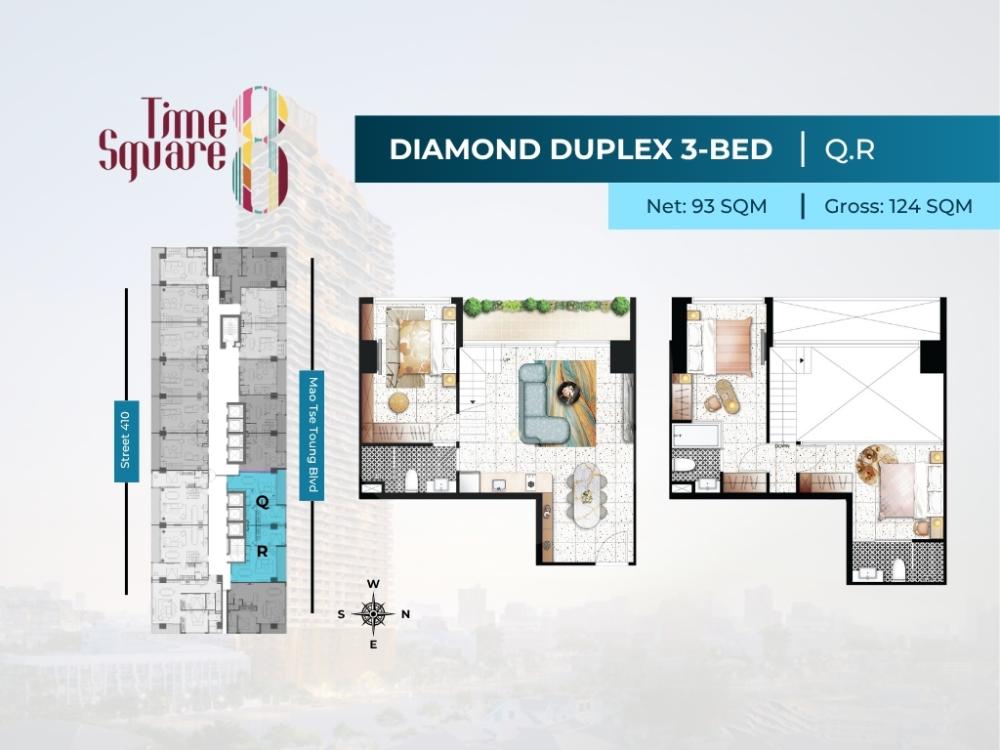 Time Square 8 floor plan 51 Time Square 8 floor plan 51