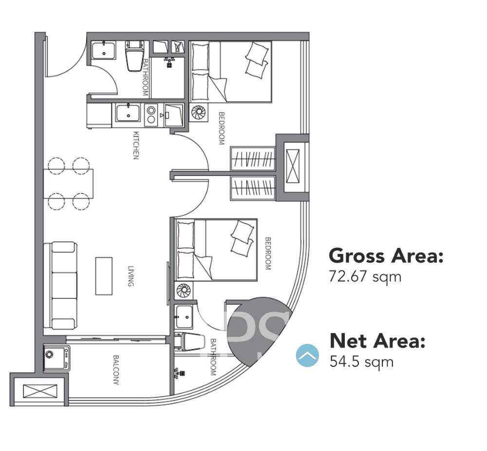 Le Condé BKK1 floor plan 3