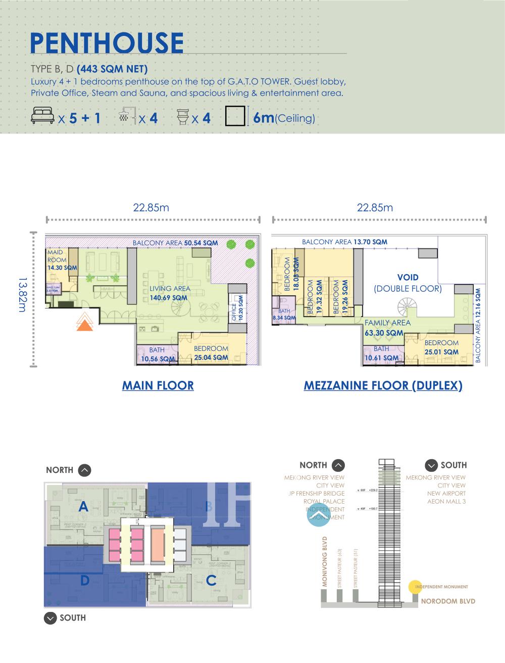 G.A.T.O Tower floor plan